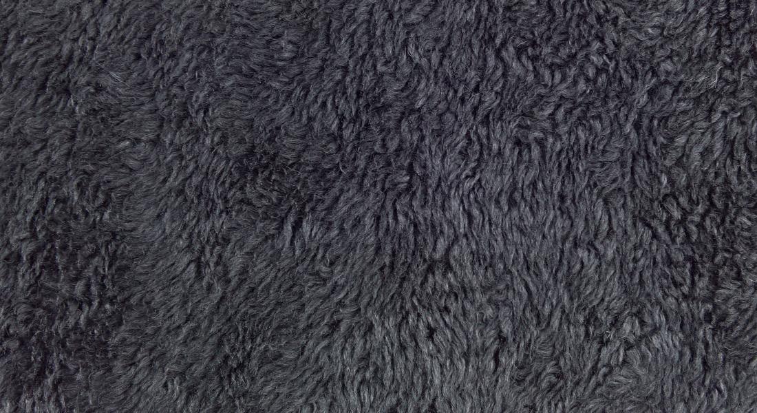 Stoff Kunstpelz Lamm Breite 150 cm, Kunstfell Meterware, dunkelgrau