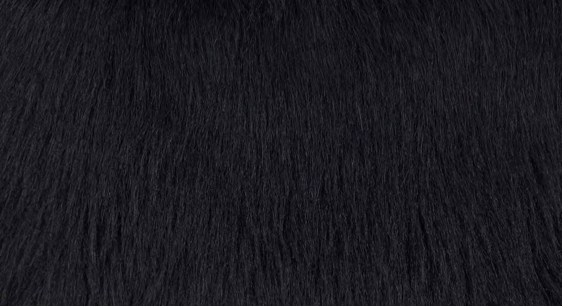 Kunstfell schwarz, Breite 150, Flor 60 mm