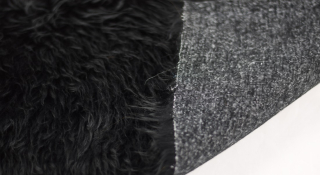 Kunstfell meterware für Kostüm, schwarz, breite 160