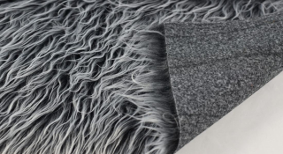 Kunstfell meterware für Kostüm, grau, breite 160